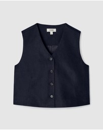 COS - Cropped Linen Waistcoat