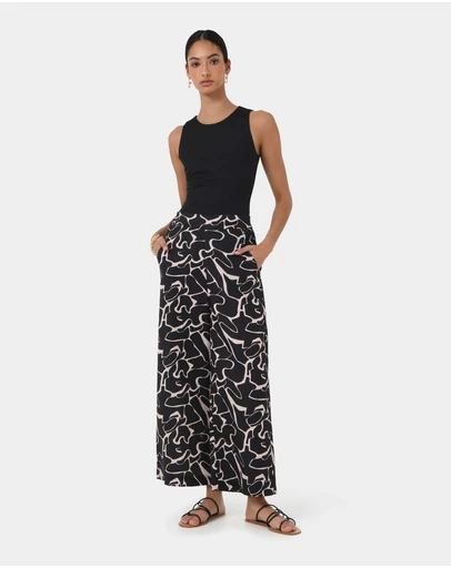 Forcast - Pip Linen Blended Pants