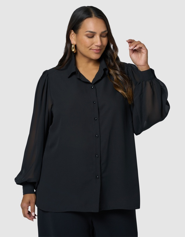 Pink Dusk by Curve Project - Lie about Us Blouse