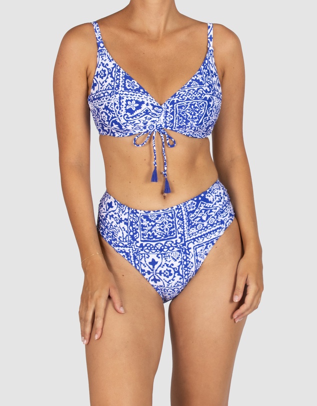 Baku Swimwear - Havana Ruched Side Mid Bikini Bottom