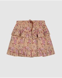 NONO - Neva Floral Ruffle Skirt - Kids-Teens