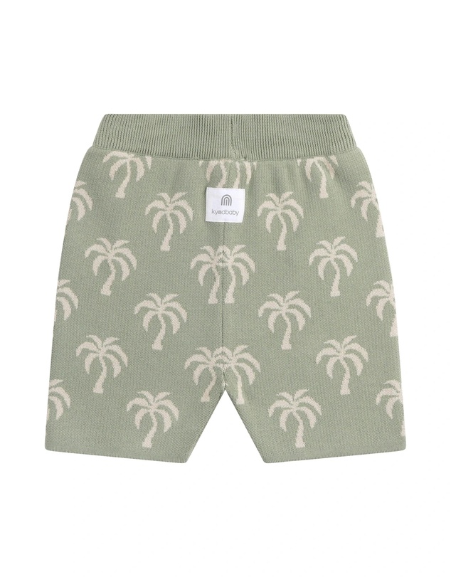 Kynd Baby - Jacquard Knit Bike Short Sage - Size 1