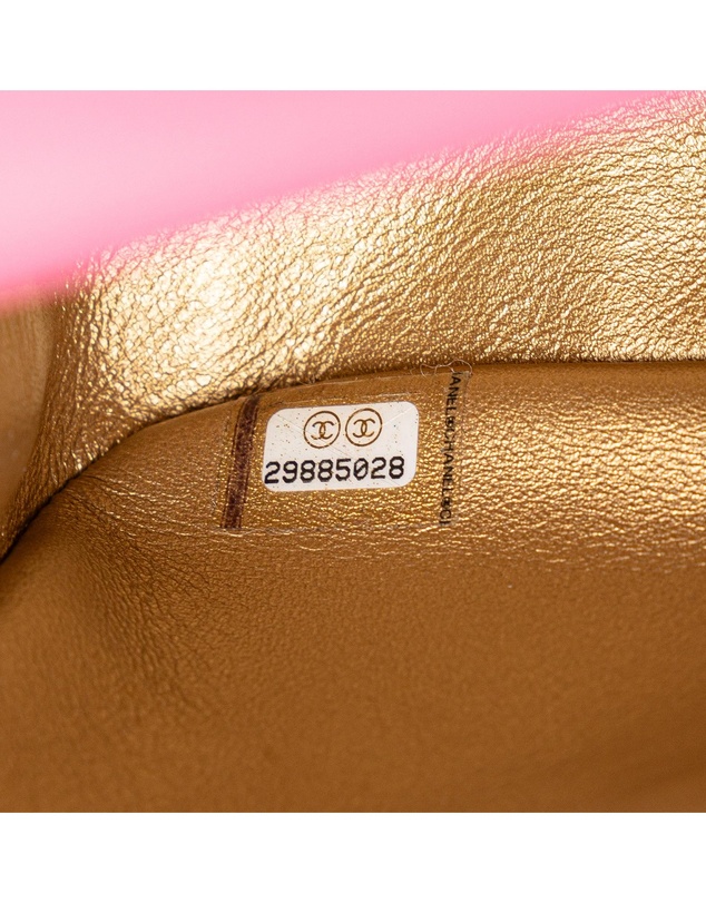 Pre-Loved by Azura Reborn - Pre-Loved Mini Square Classic Lambskin Pearl Crush Flap
