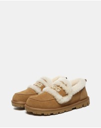 EVERAU - Australian Shepherd Ugg Rilee Loafer Cow Suede Upper House Shoes
