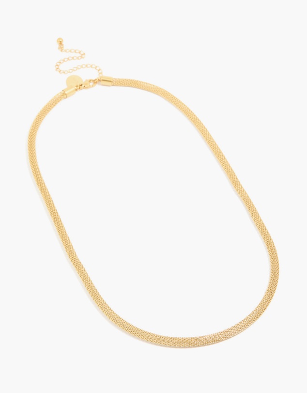 Lovisa - Waterproof Gold Plated Stainless Steel Mesh Tube Necklace