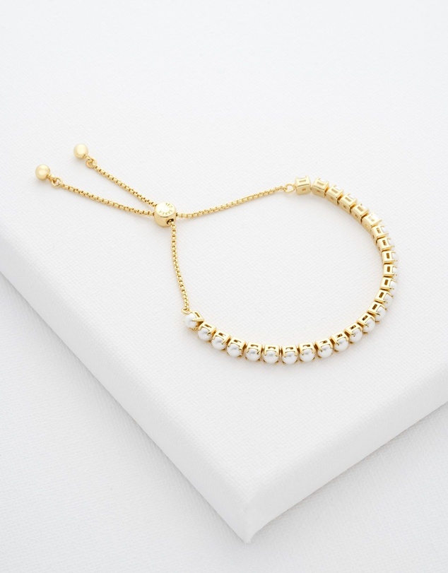 Ted Baker - Perrmel Pearl Adjustable Tennis Bracelet