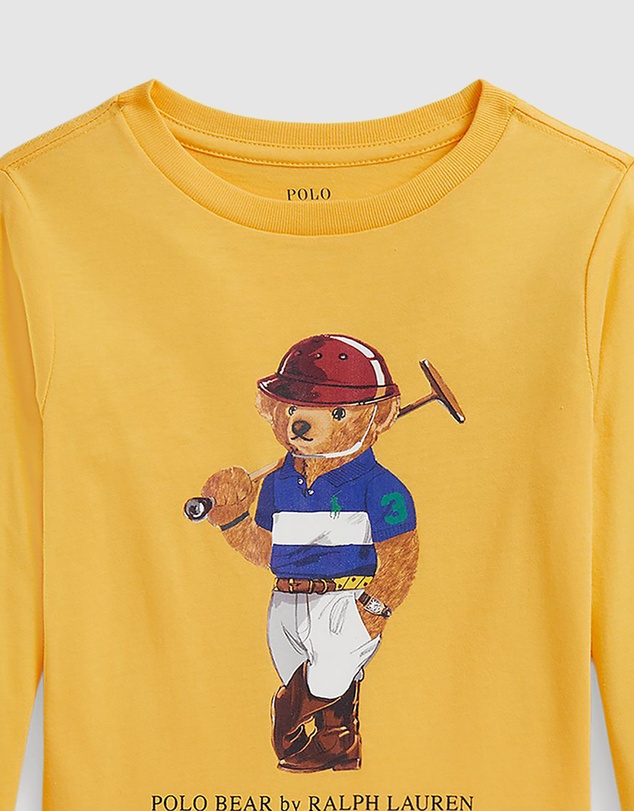 Polo Ralph Lauren - Polo Bear Cotton Long-Sleeve Tee - Kids