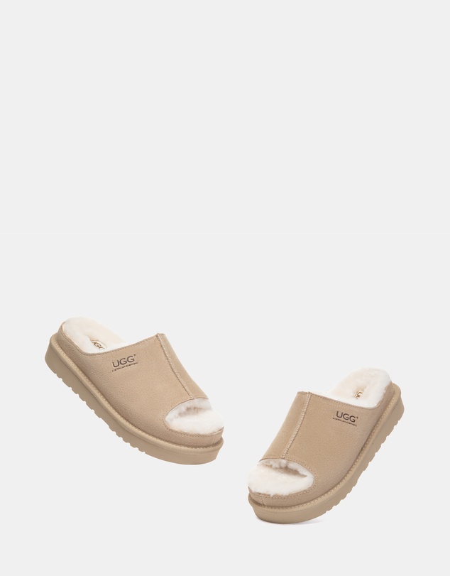 EVERAU - Australian Shepherd Ugg Colven Cow Suede Upper Loafer Oxfords Flats