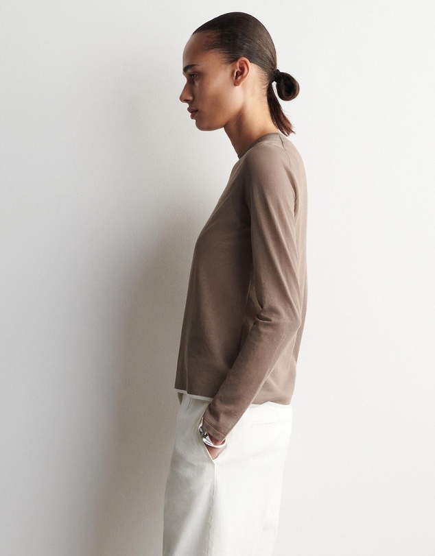 COS - Layered Knitted Long-Sleeved Top