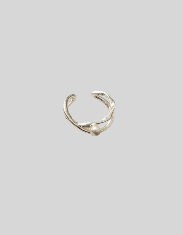 KAJA Clothing - Pearl hollow rings 2pc