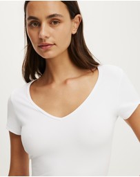 Cotton On Body Active - Ultra Soft Scoop Neck Fitted Tshirt
