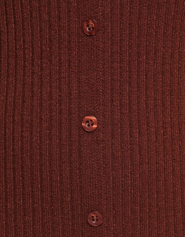 Petal & Pup - Marshall Button Through Knit Maxi Dress - Chocolate