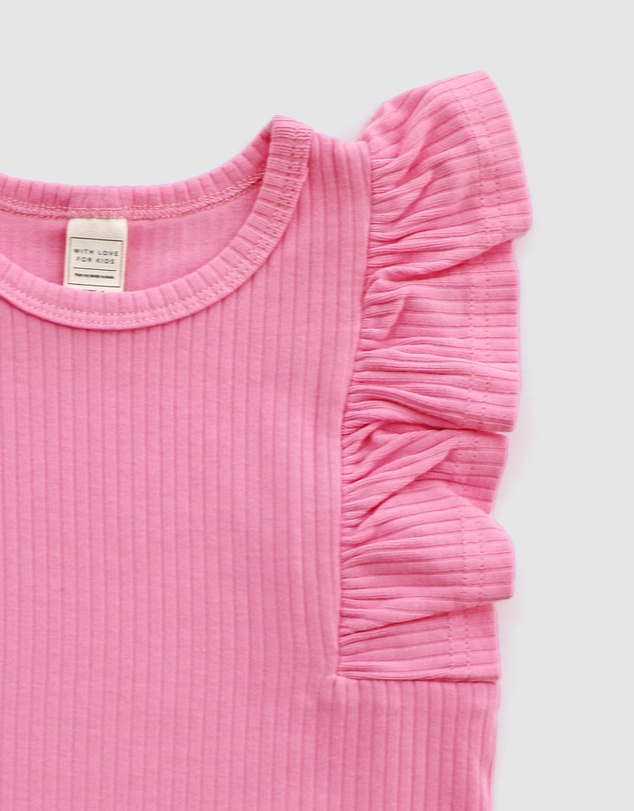 WITH LOVE FOR KIDS - Shimmy Wide Rib Tank Onesie - Babies