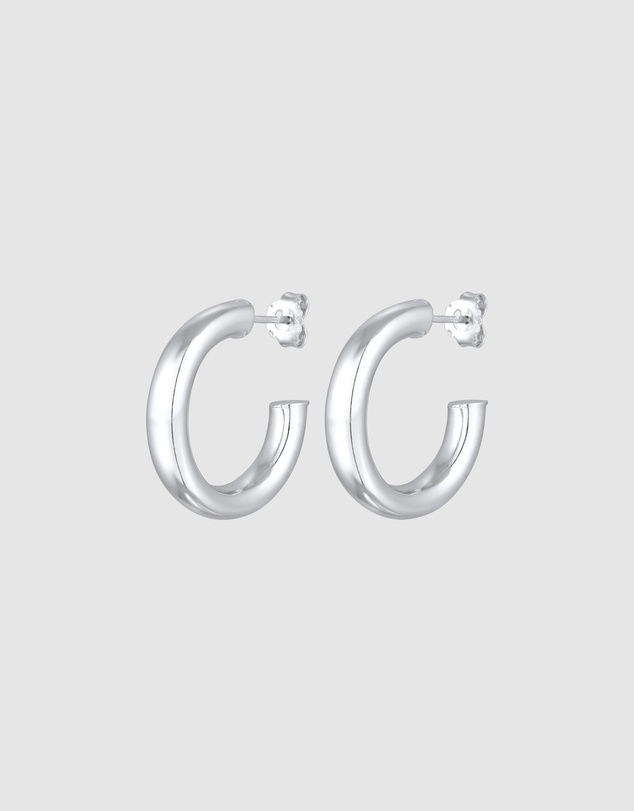 Elli Jewelry - Earrings Creoles Studs In 925 Sterling Silver