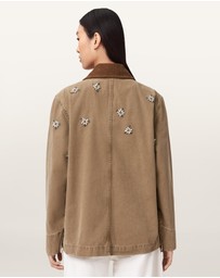 AllSaints - Bex Embellished Denim Jacket