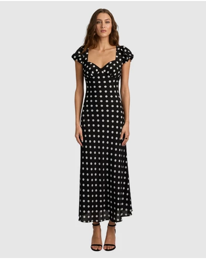 Honey and Beau - Franca Sleeve Midi Dress