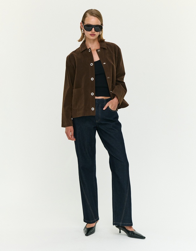 Staple the Label - Indi Faux Suede Barn Jacket