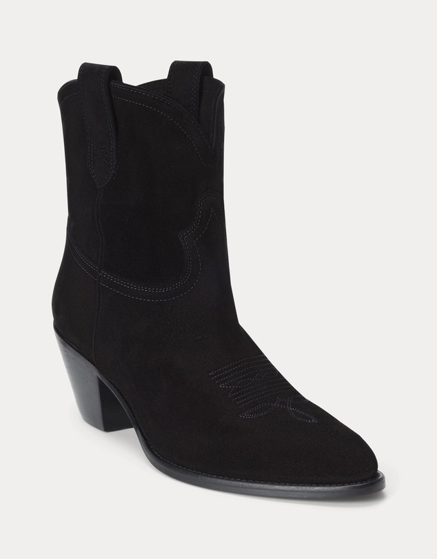 Polo Ralph Lauren - Calfskin Suede Western Boots - Women's