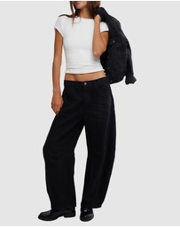 Free People - Good Luck Mid Rise Barrel Jeans