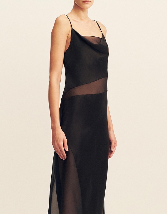 Shona Joy - Iza Asymmetrical Draped Maxi Dress