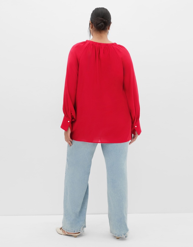 City Chic - Felicity Relaxed V Neck Shirt