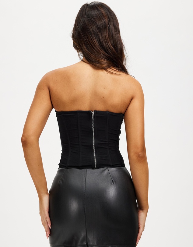 Dazie - Emmaline Mesh Corset Top