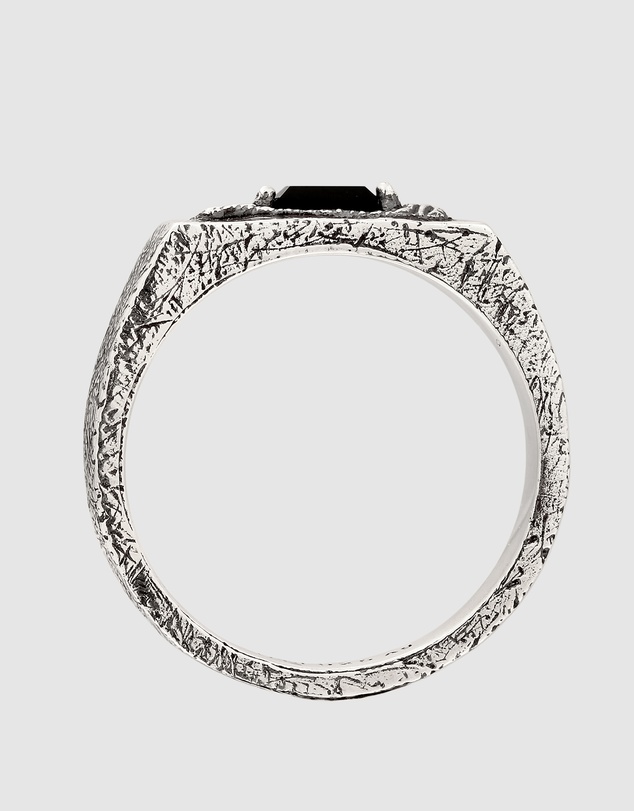 Haze & Glory - ICONIC EXCLUSIVE - Ring Men Signet Onyx Gemstone 925 Sterling Silver