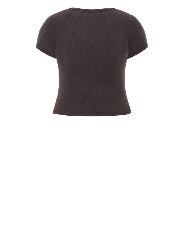 City Chic - Micro Blue Print Wash Tee