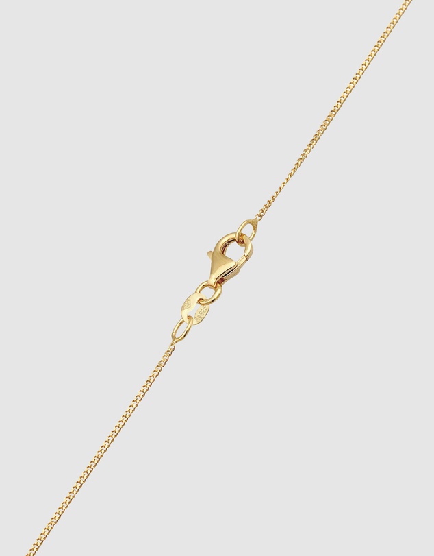 Elli Jewelry - Necklace Cloverleaf 925 Sterling Silver Gold-Plated
