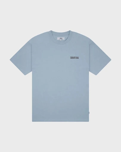 Budgy Smuggler - Heavyweight Light Blue Tee in Coffee Club