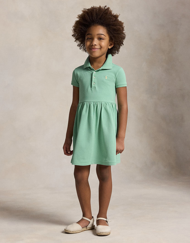 Polo Ralph Lauren - Stretch Mesh Polo Dress - Babies-Kids