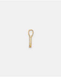 Zoe Olivia - 9K Gold Lab Grown Diamond Initial D Pendant