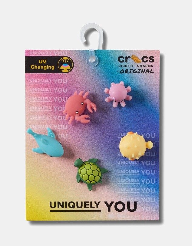Crocs - 5-Pack UV Changing Sea Animals Jibbitz - Kids