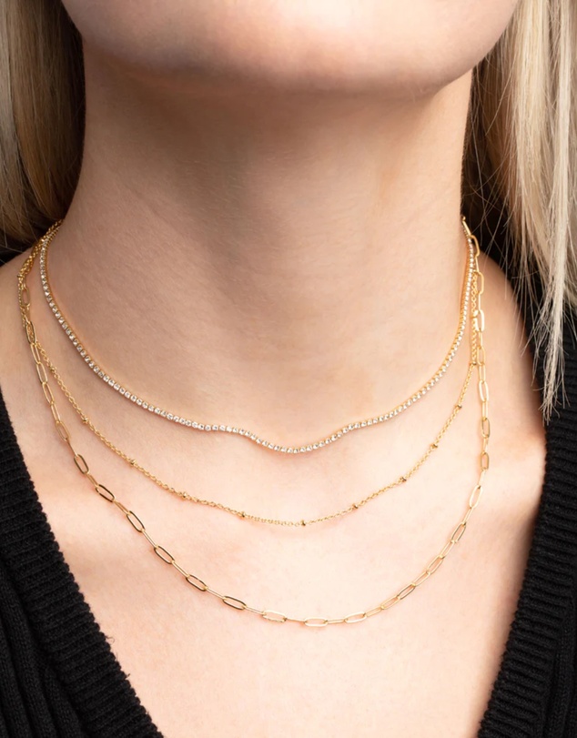 Lovisa - Gold Plated Chain Layered Necklace