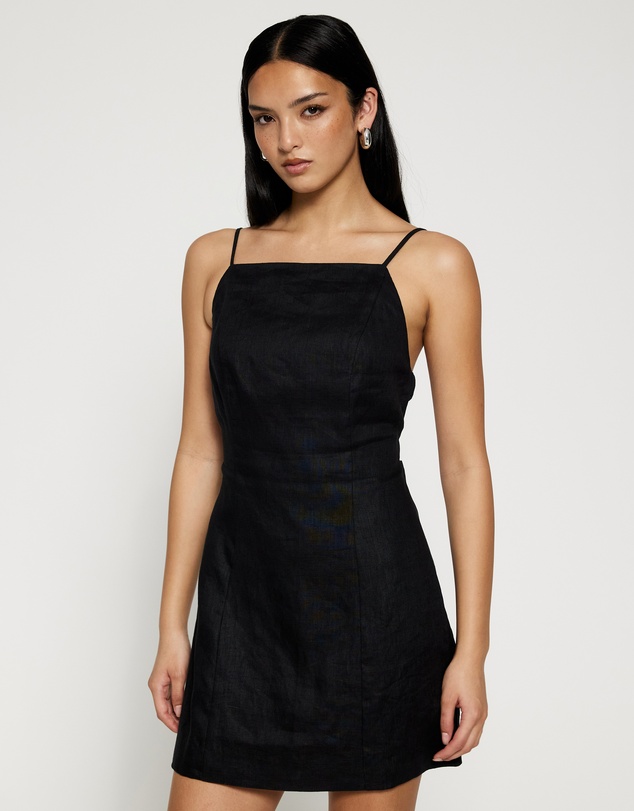 Lover - Josephine Linen Mini Dress