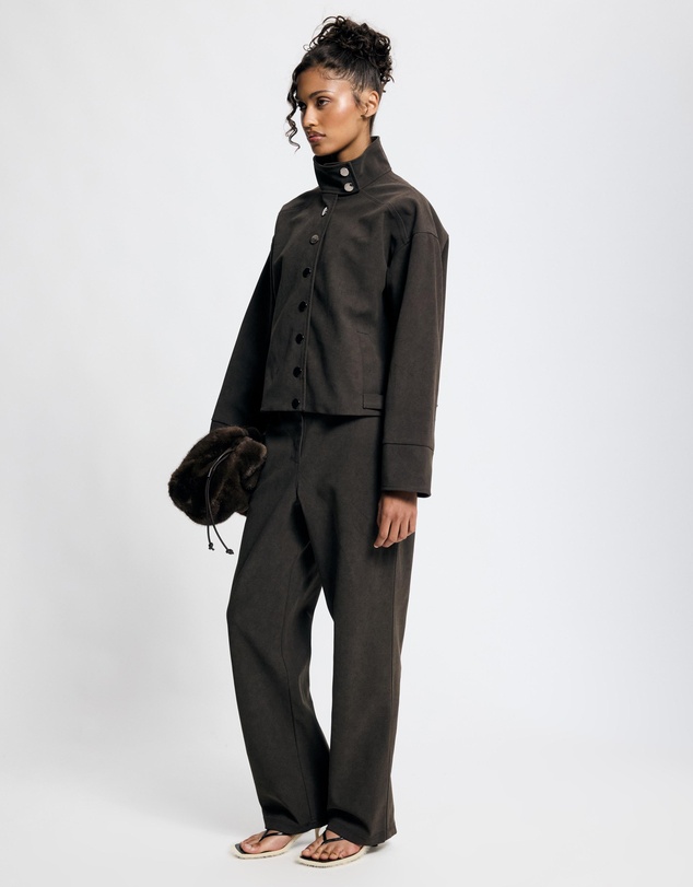 Lover - Genevieve Suede Look Pants