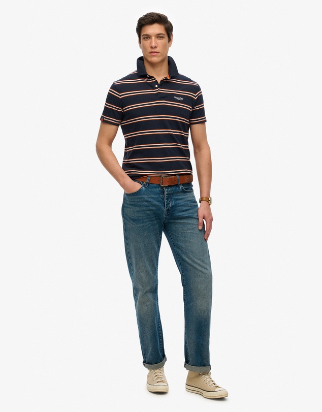 Superdry - Lightweight Stripe Jersey Polo Top