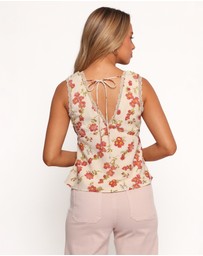 Petal & Pup - Lorelai Top - Ivory Floral