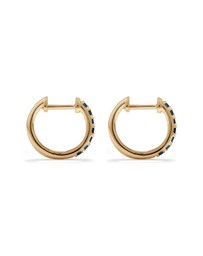 Michael Hill - Sapphire Huggie Hoop Earrings in 10kt Yellow Gold