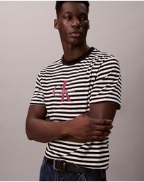 Calvin Klein Jeans - Monogram Logo Stripe Relaxed T-Shirt