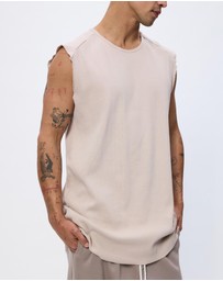 Surrounded By Ghosts - The Galena Rib Knit Tail Muscle T-Shirt