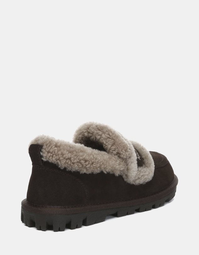 EVERAU - Australian Shepherd Ugg Rilee Loafer Cow Suede Upper House Shoes