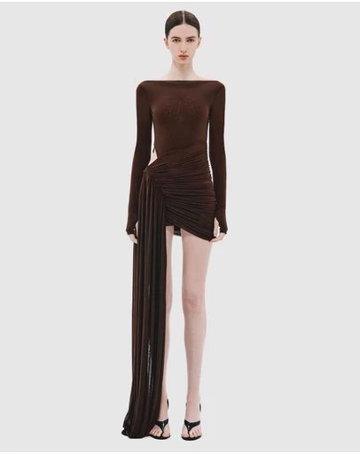 MISHA - The Sari LS Stocking Mini Dress