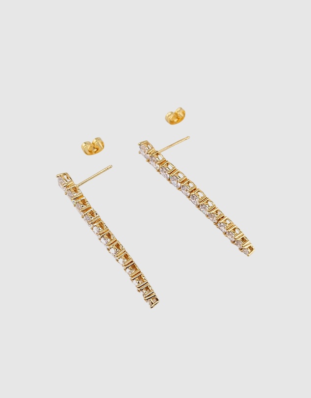 Izoa - Josephine Cubic Zirconia Earrings
