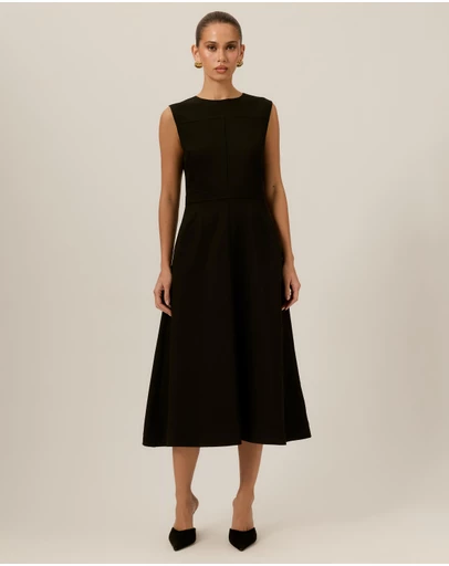 Tussah - Nora Suiting A-Line Midi Dress