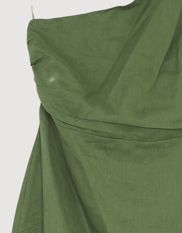 Revibe - Repaired AERE Lettie One Shoulder Maxi Dress - AU 16