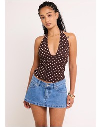 Alice In The Eve - Ava Slinky Plunge Top