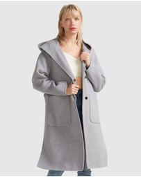 Belle & Bloom - Walk This Way Wool Blend Hooded Coat