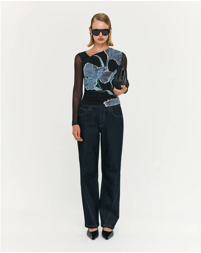 Staple the Label - Stas Mesh Top