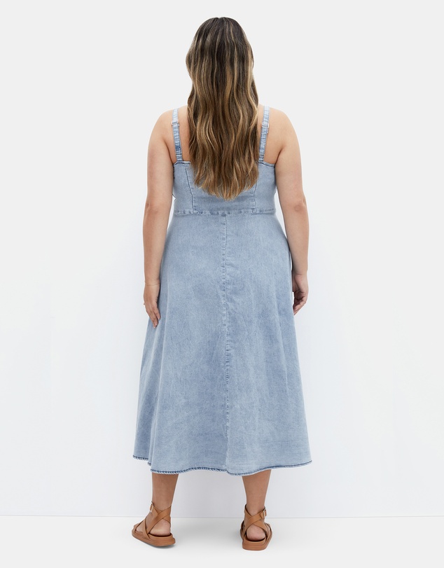City Chic - Denim Corset Dress